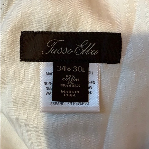 Tasso Elba Flat Front Men’s Chino Style Pants - Picture 2 of 6